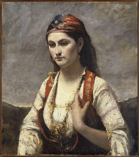 Jean-Baptiste Camille Corot Young Woman of Albano Spain oil painting art
